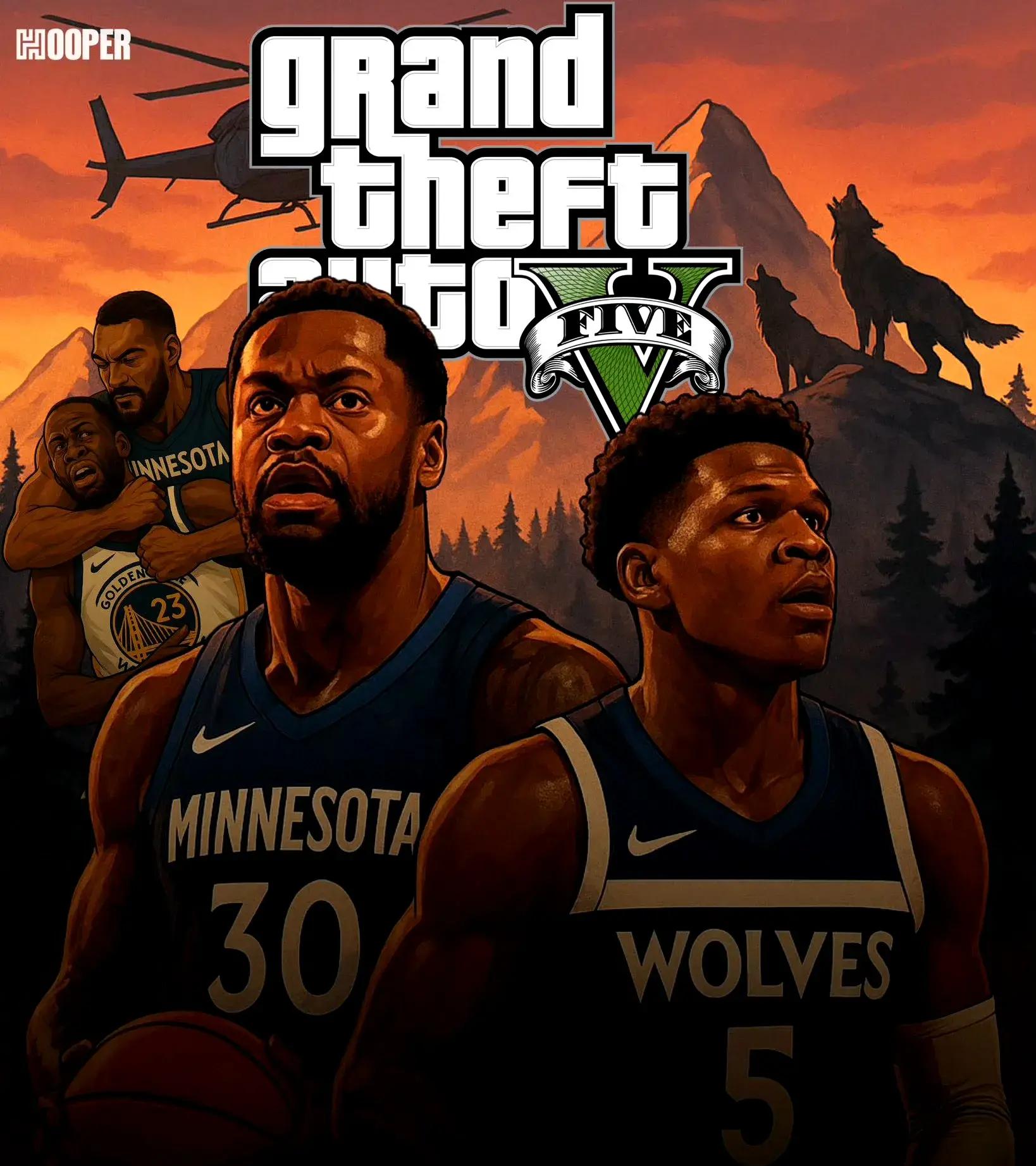 森林狼横扫勇士，客场夺得胜利